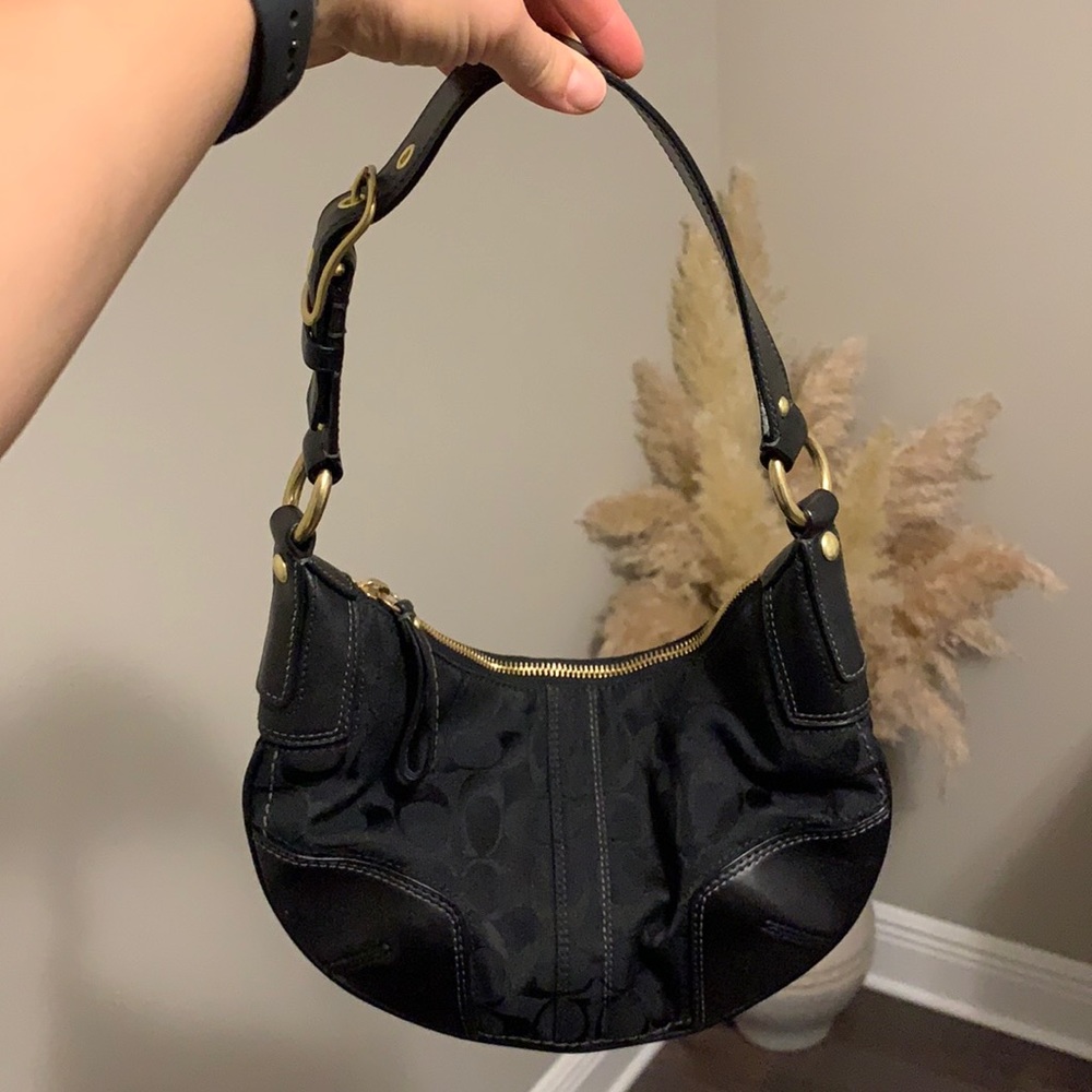 Trendy Coach Mini Hobo Croissant Bag